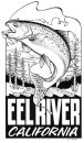Eel River California T-shirt & sticker art
